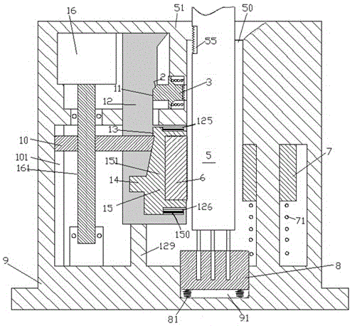 Convenient connection type power supply wire cable connection locking device used for construction machinery