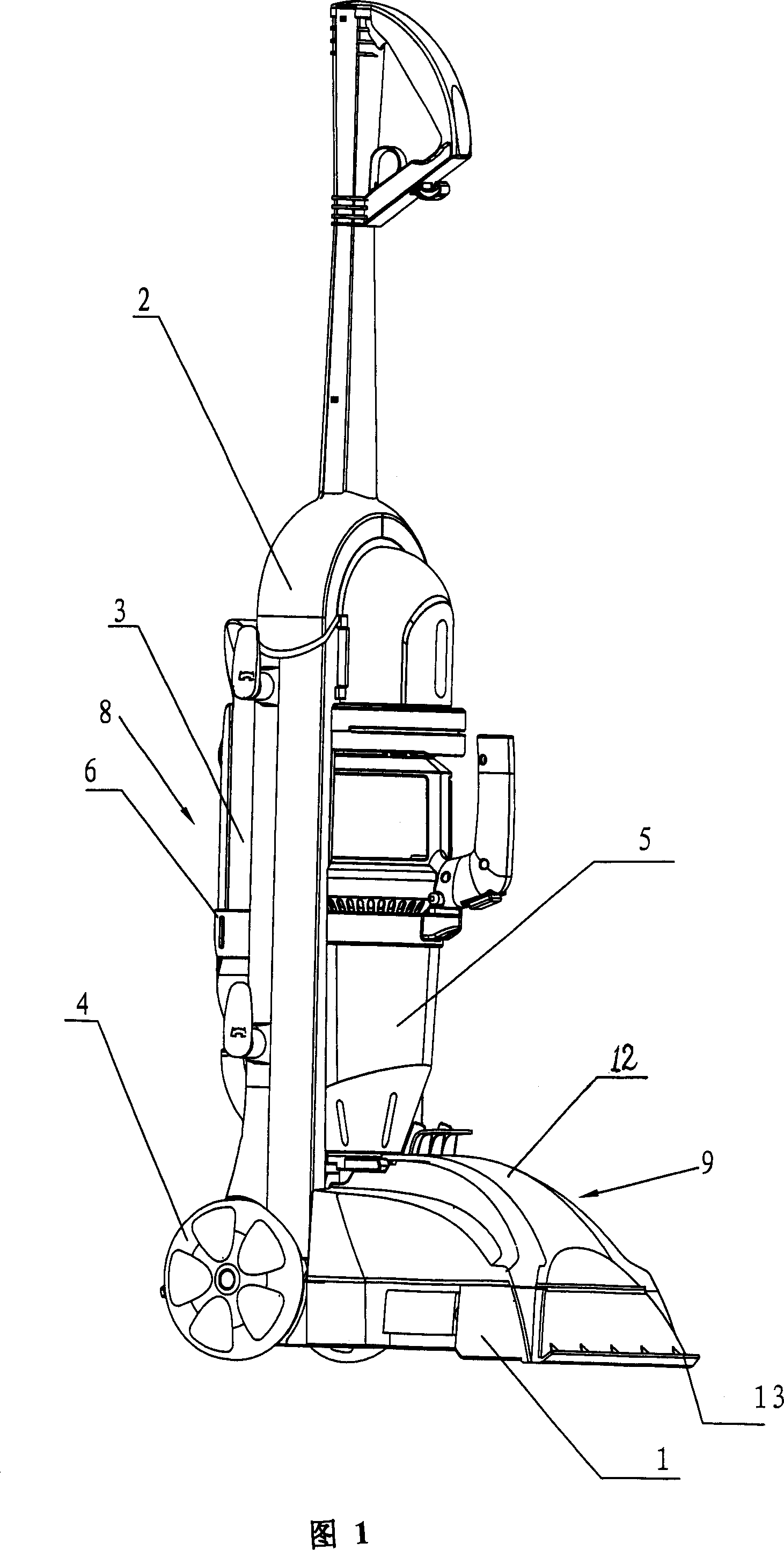 Wet-type cleaning device