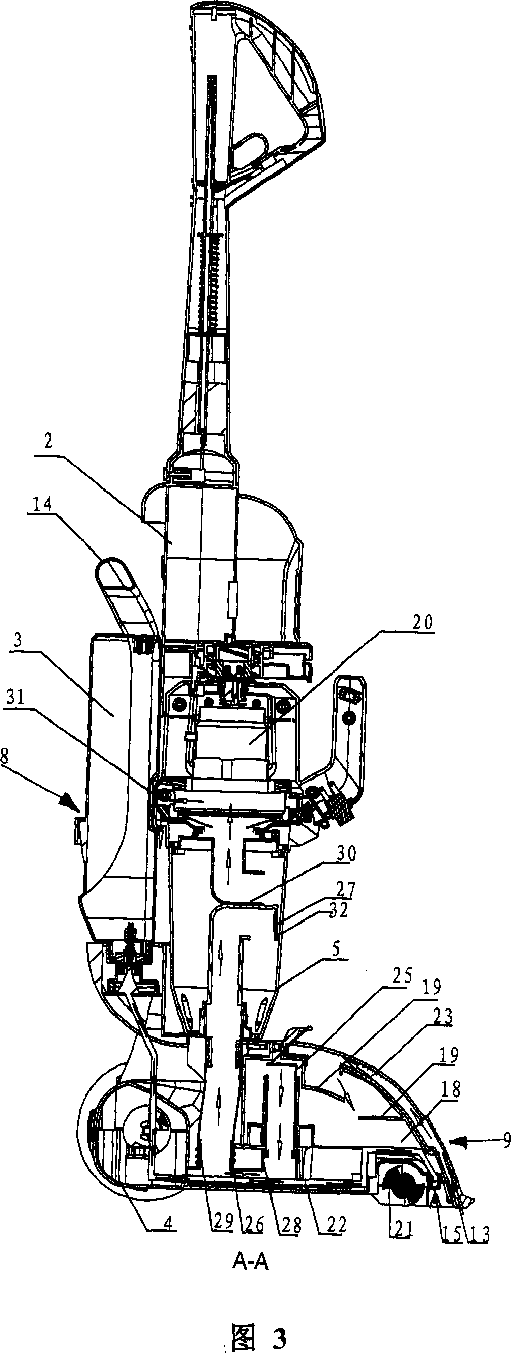 Wet-type cleaning device