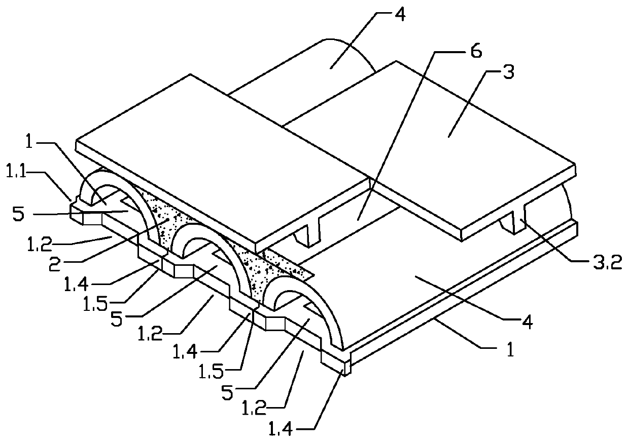 Biological channel type garden road and laying method thereof