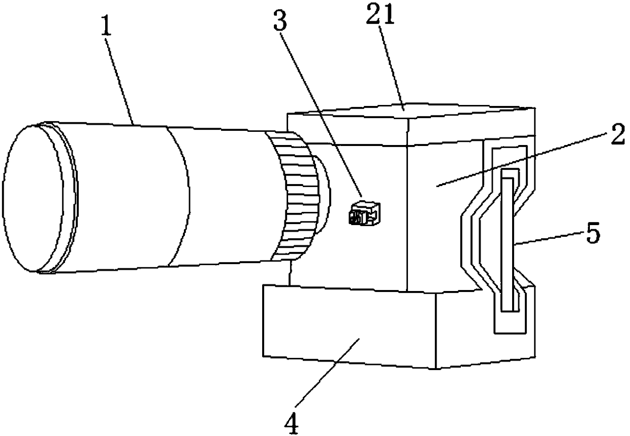 Simple and easy-to-use laser night vision device