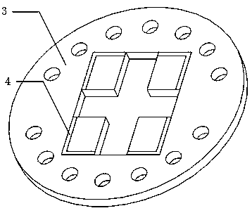 Ceramic adapter plate for improving temperature characteristics of differential silicon vibration beam accelerometer