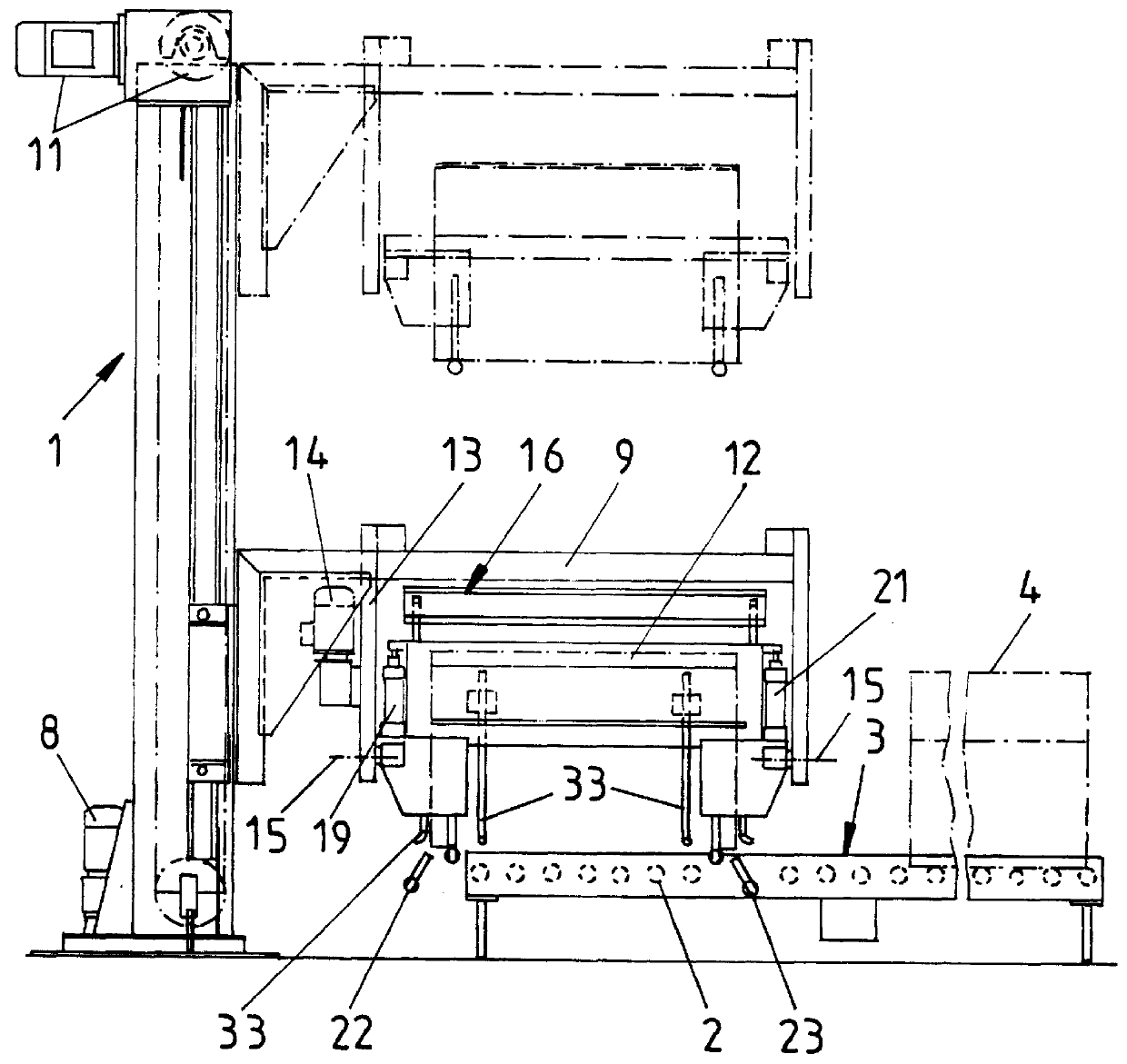 Method of and apparatus for emptying containers for flowable materials such as comminuted tobacco leaves