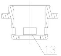 Turbine guide vane cooling air flow adjustment device