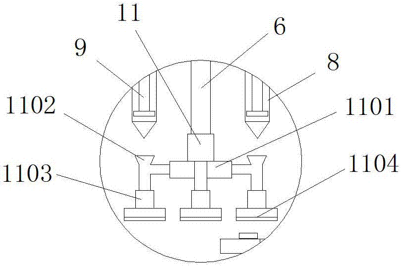 Dust removal cleaning device for plastic vehicle parts