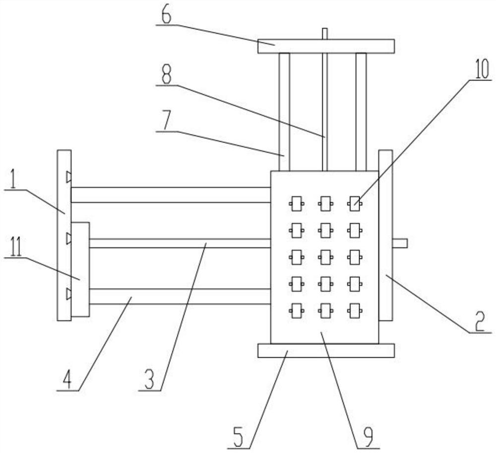 Granite drilling device and construction method