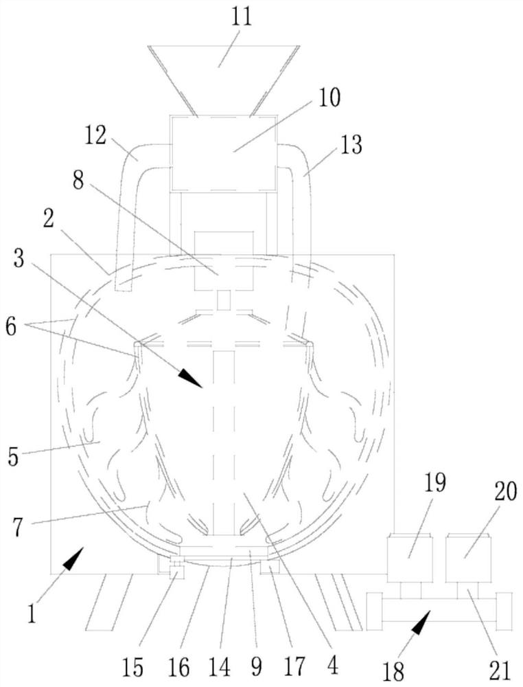 Stir-frying equipment for tea processing