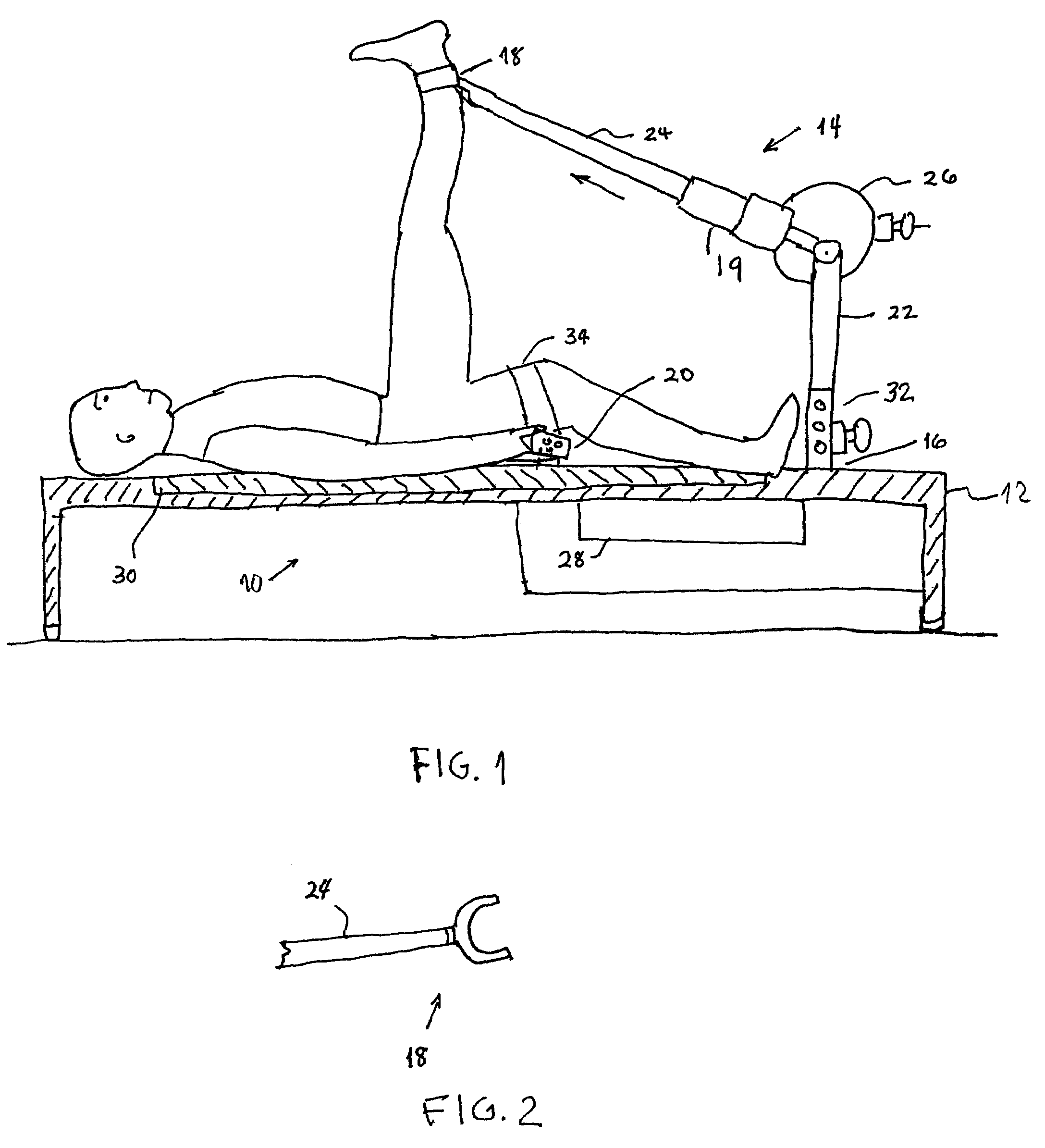 Horizontal hamstring stretcher