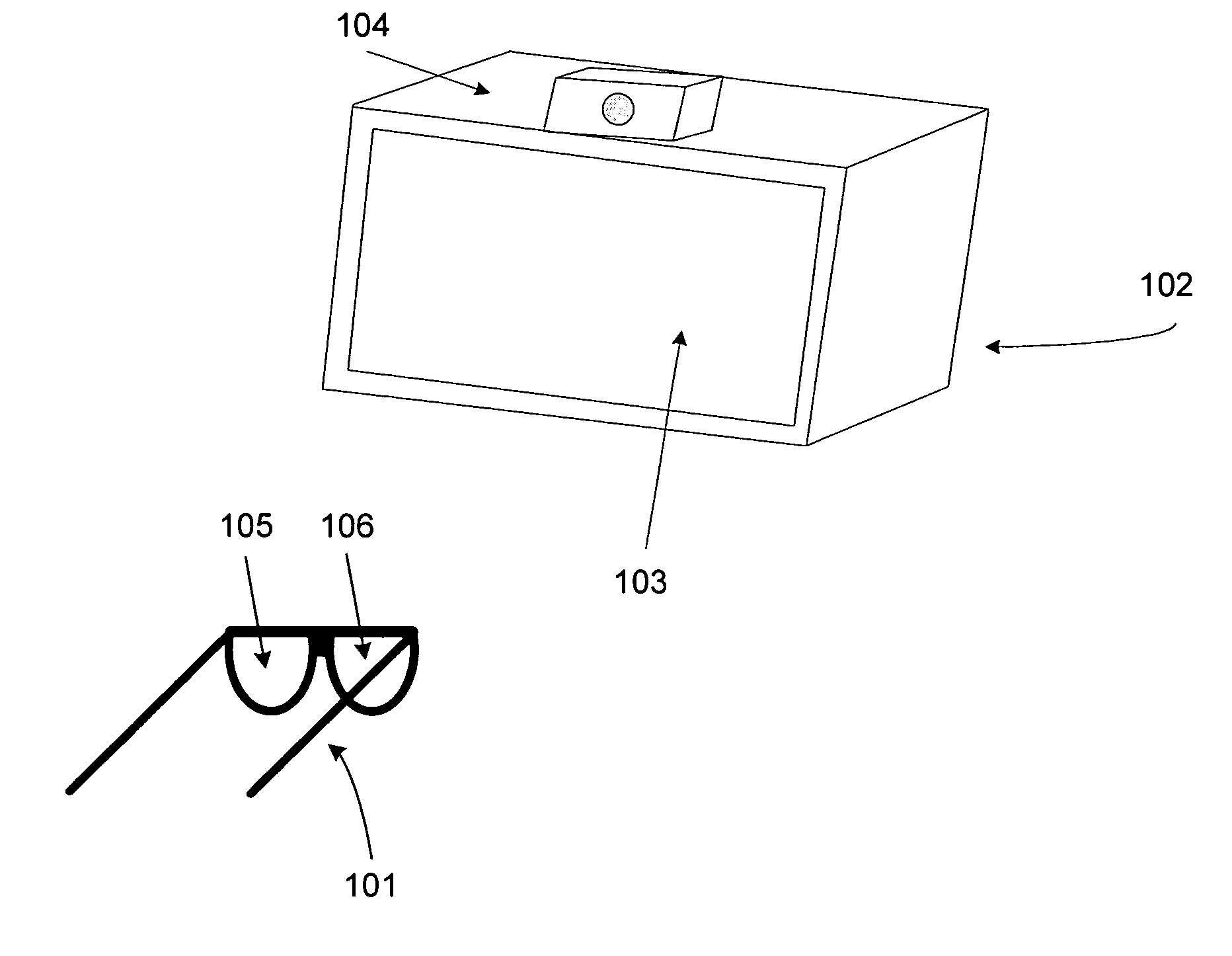 Shuttering eyewear for use with stereoscopic liquid crystal display