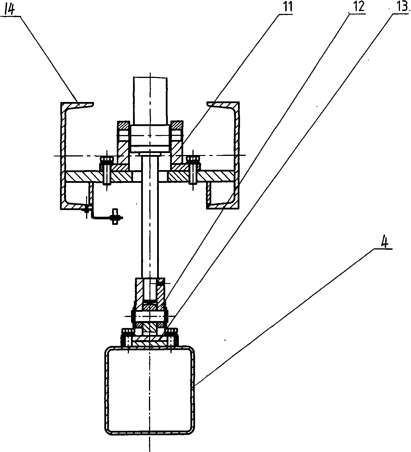 Centring device of mechanical centring machine