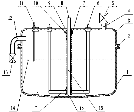 Boiling type tap water heating tank