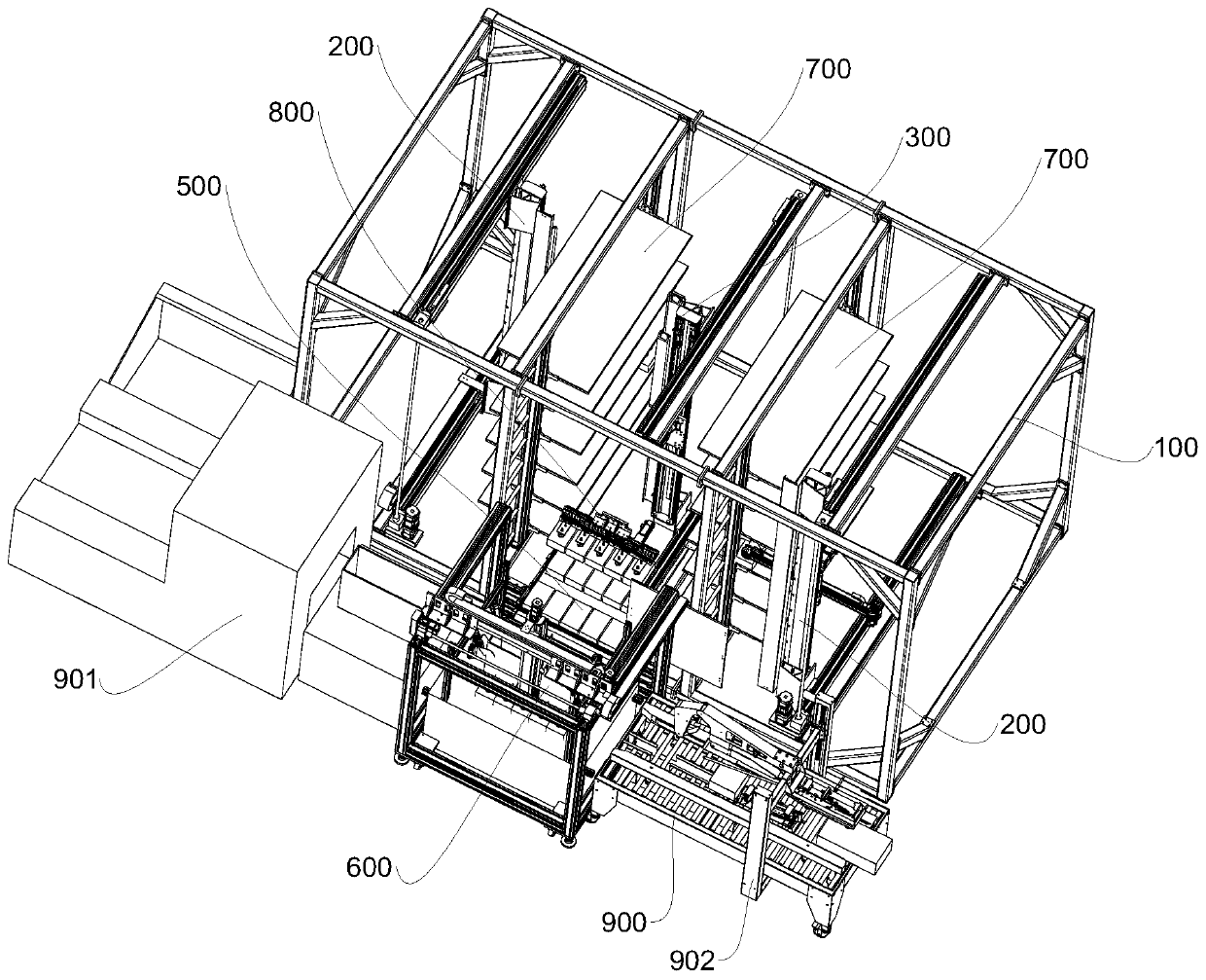 POS machine sorting device and production system