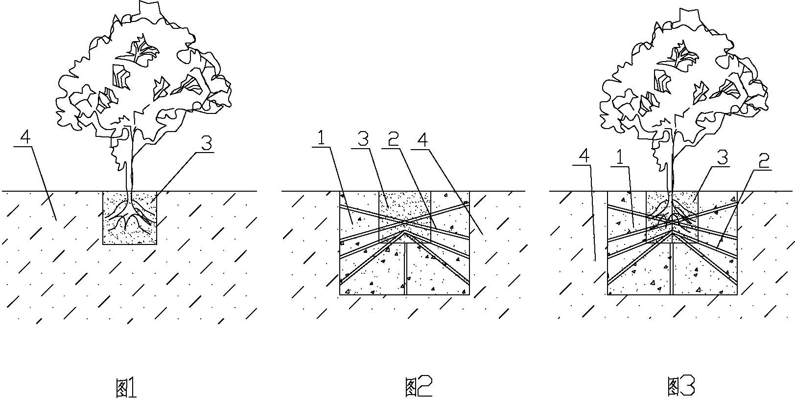 Root-rapid-growth afforestation method by digging