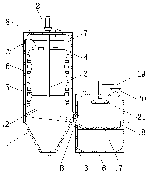 Boiler dust clearing device with dust suppression effect and working method of boiler dust clearing device