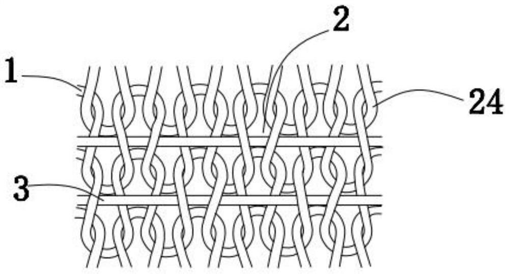 Weaving method and weaving equipment for perspiration single-sided exposure-proof knitted fabric