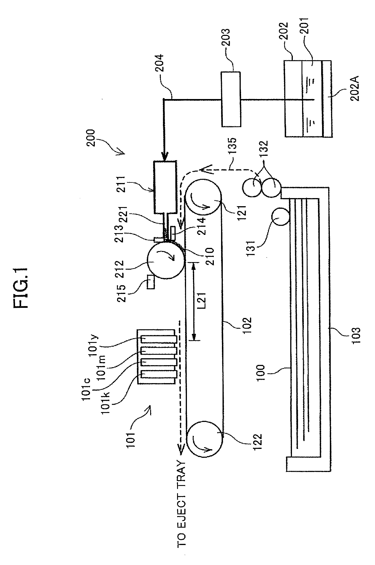 Image forming apparatus and apparatus for coating foam on coating target member