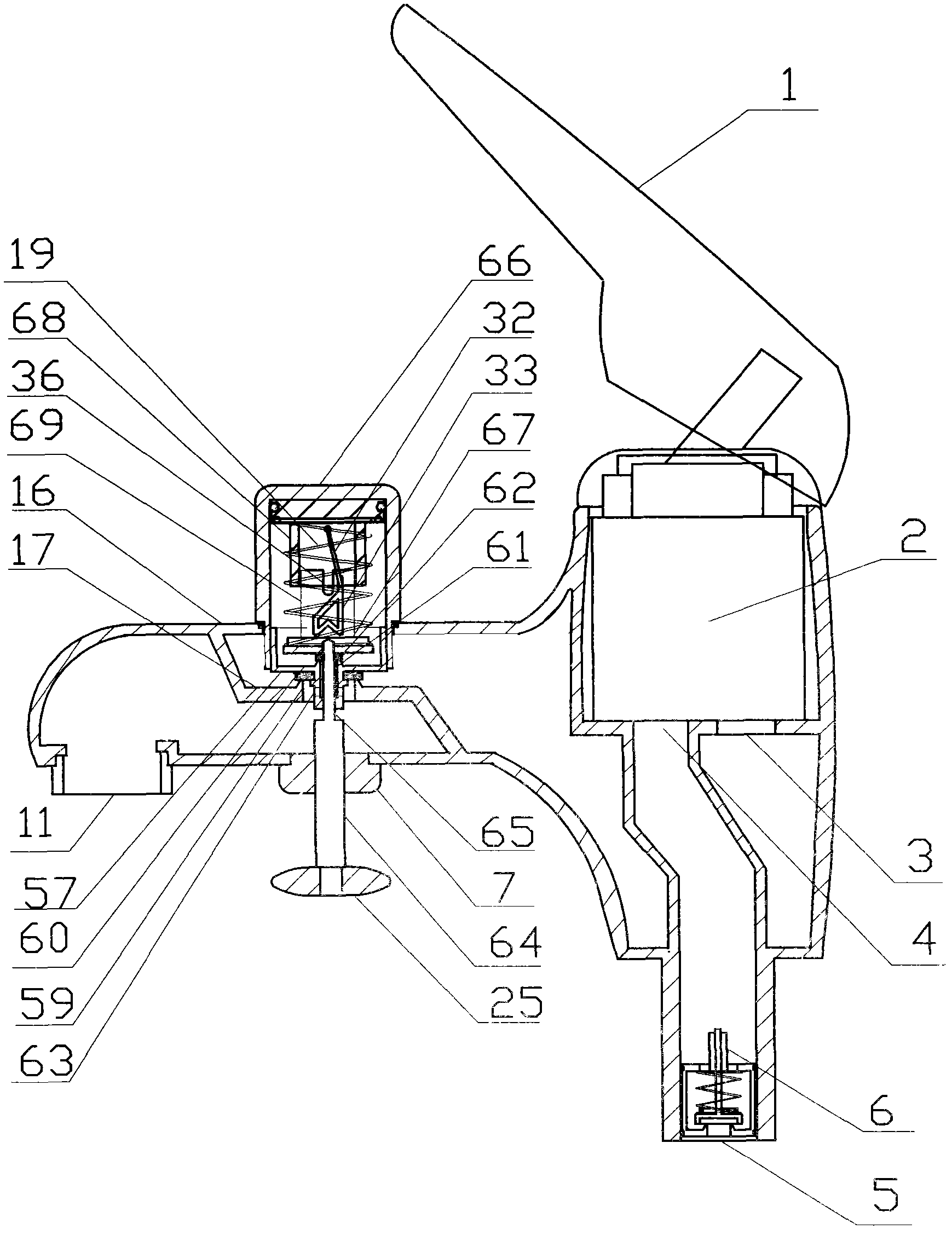 Automatic water-saving tap