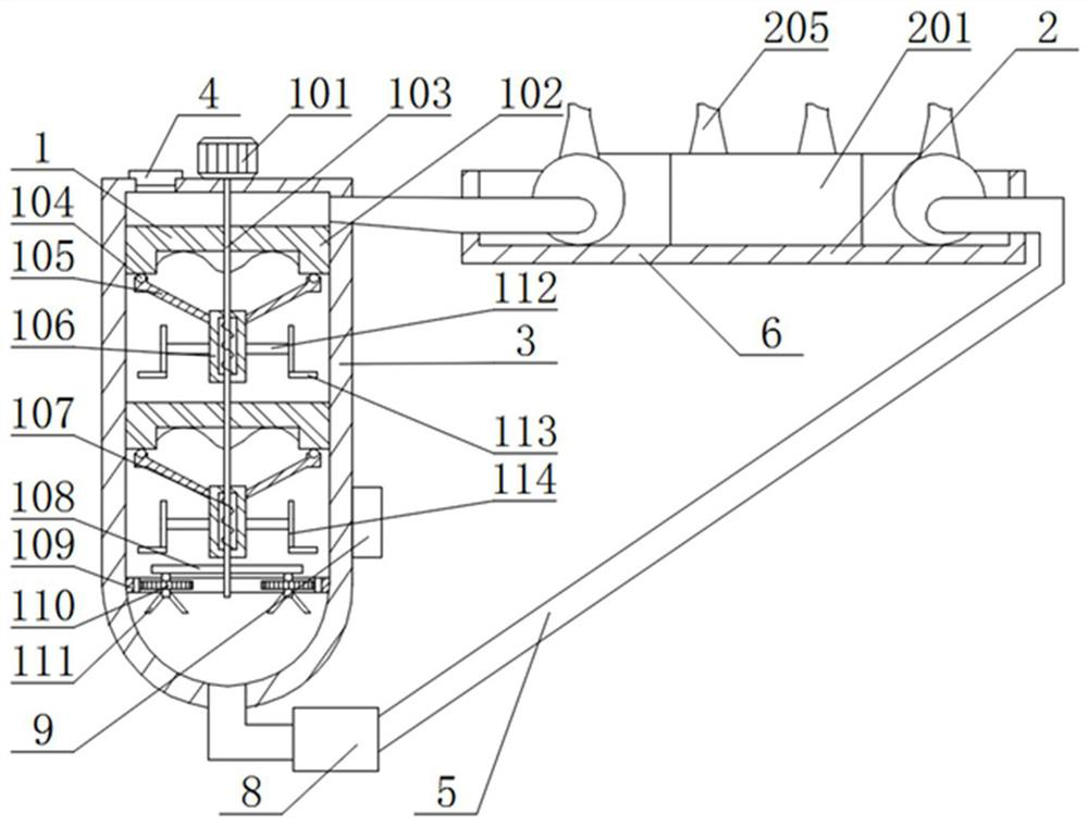 Deodorizing device for tea oil production and using method thereof