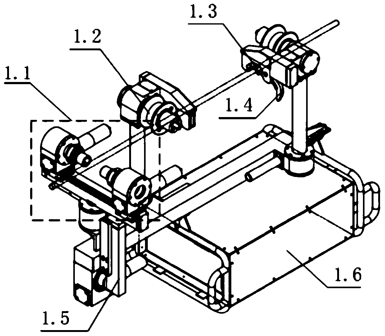 Bolt centering control method for power transmission line bolt fastening robot