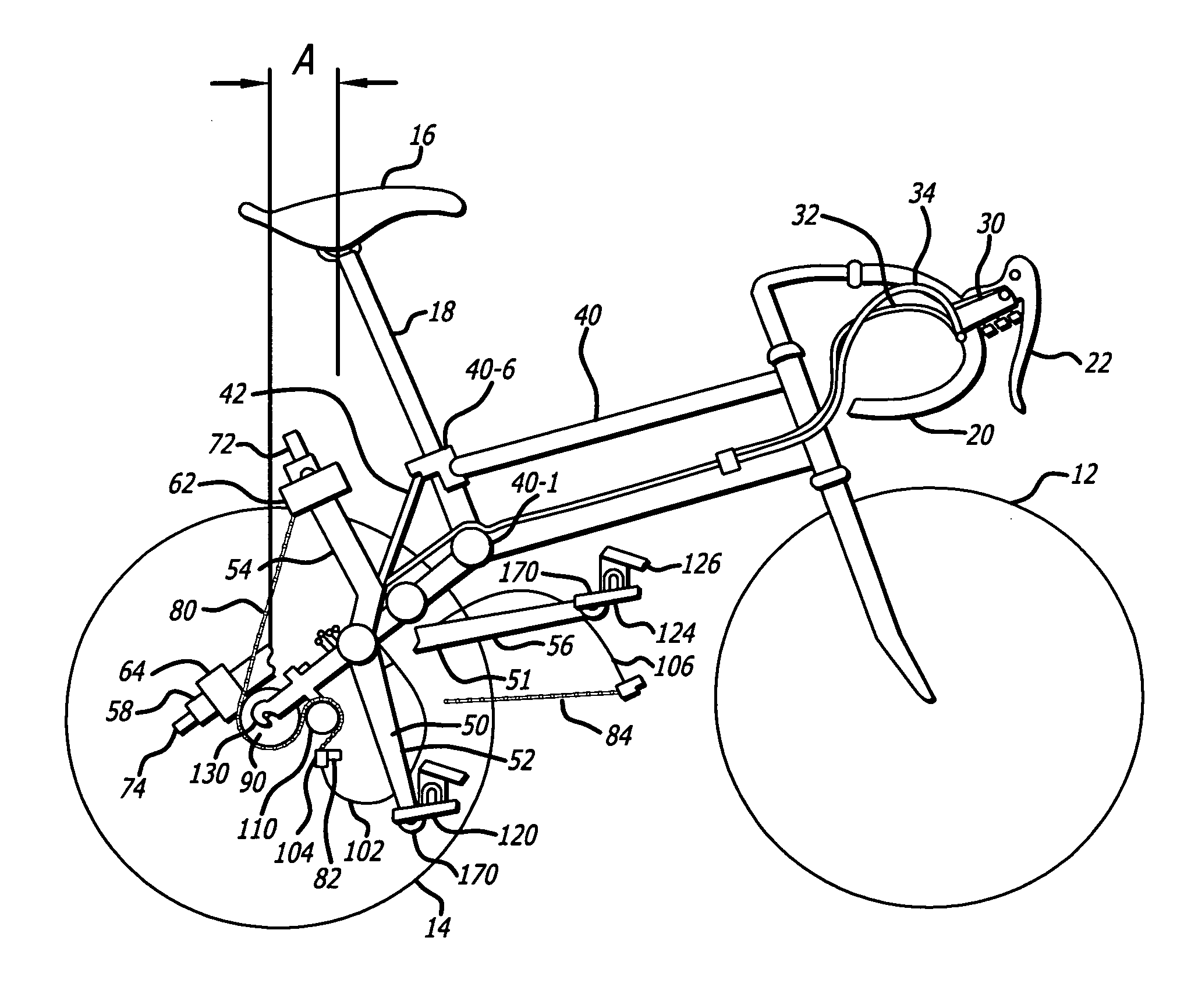 Wide power range bicycle with positive intuitive gear shifting system