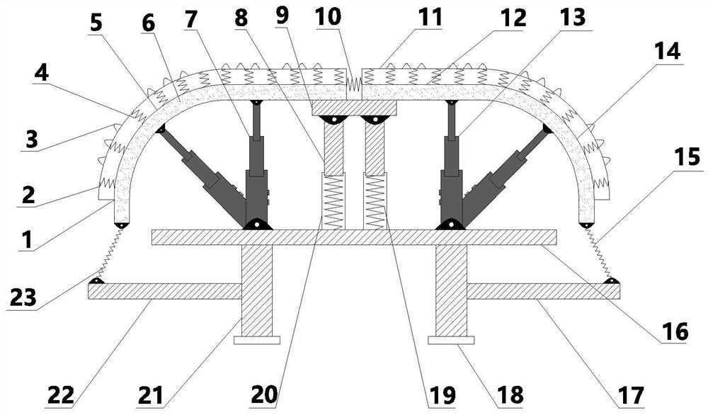 Novel collision offset multistage buffering energy-absorption anti-collision beam