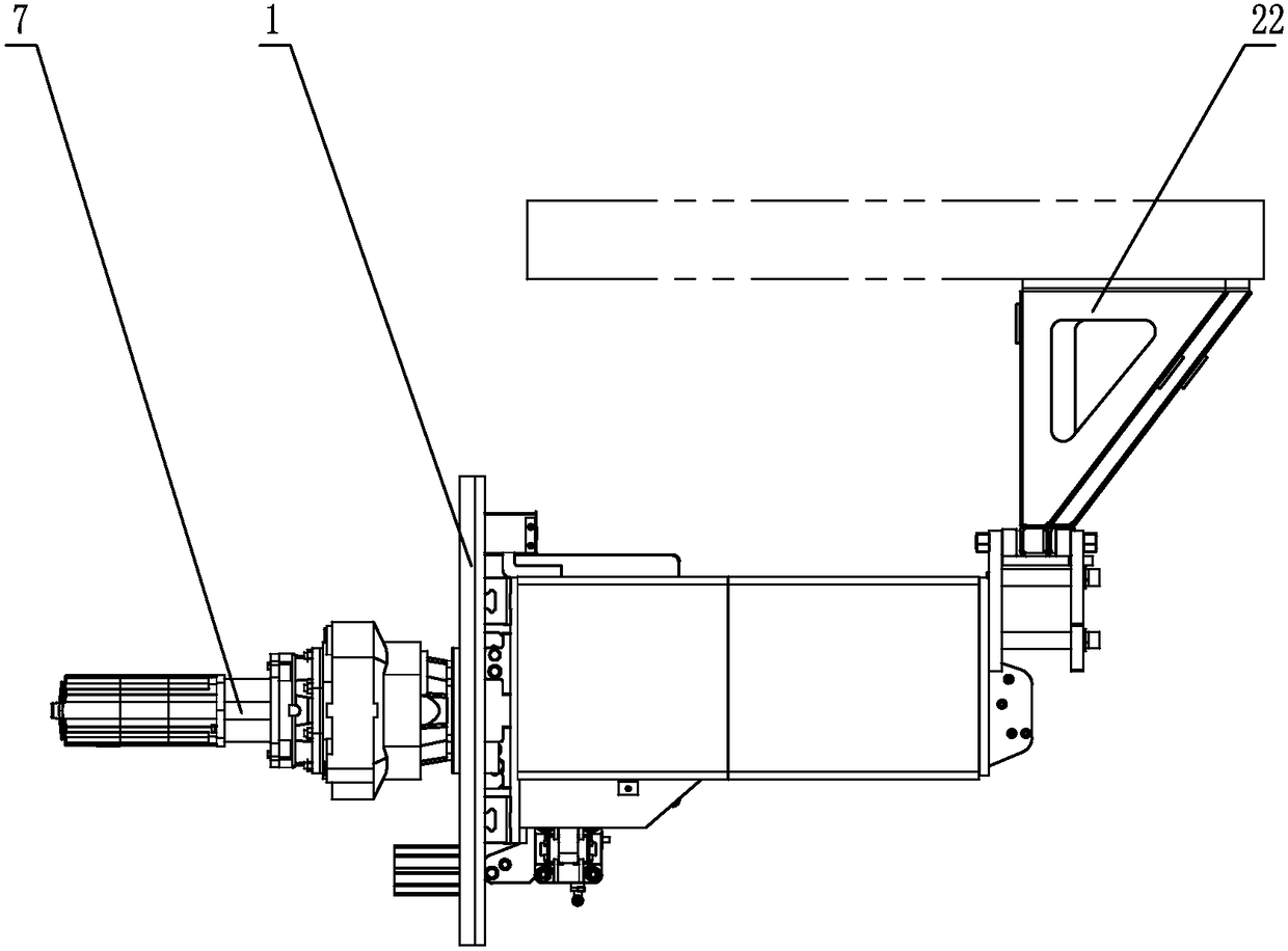 Multi-machine compatible side-mounted clamping and turnover mechanism