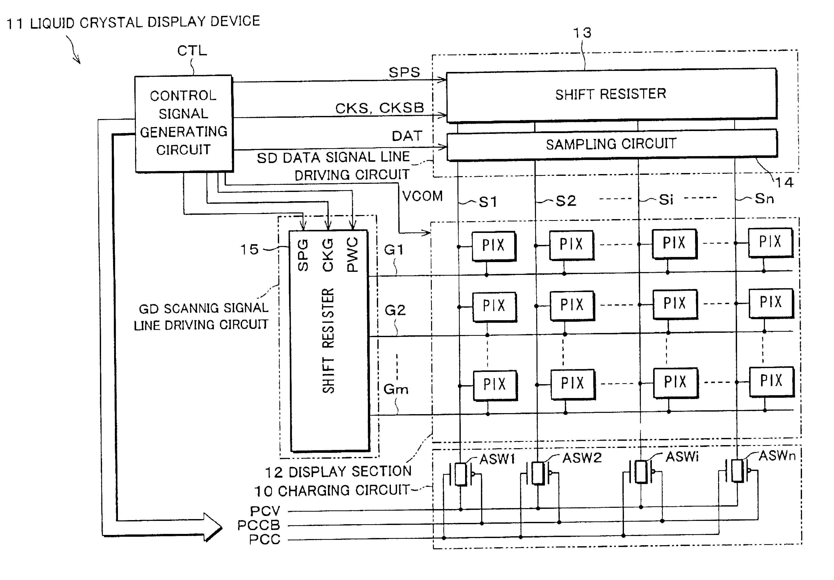 Image display device and display driving method