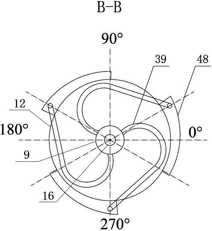 Brown coal rotary drying water removing device and brown coal rotary drying water removing method