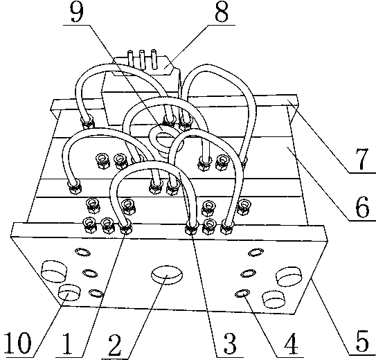 Injection mold device with heating device