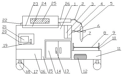 Movable laser welding machine