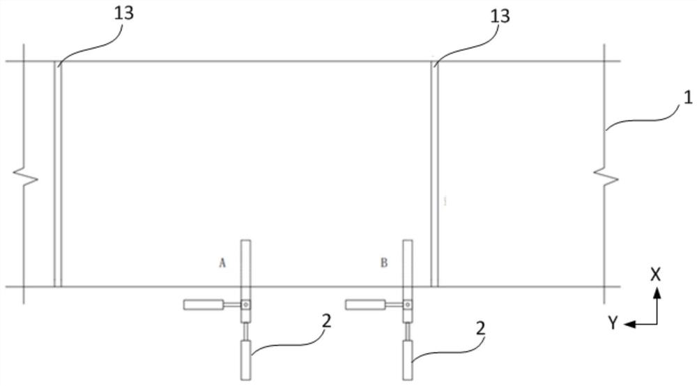 Early deformation monitoring structure and method for cement concrete pavement