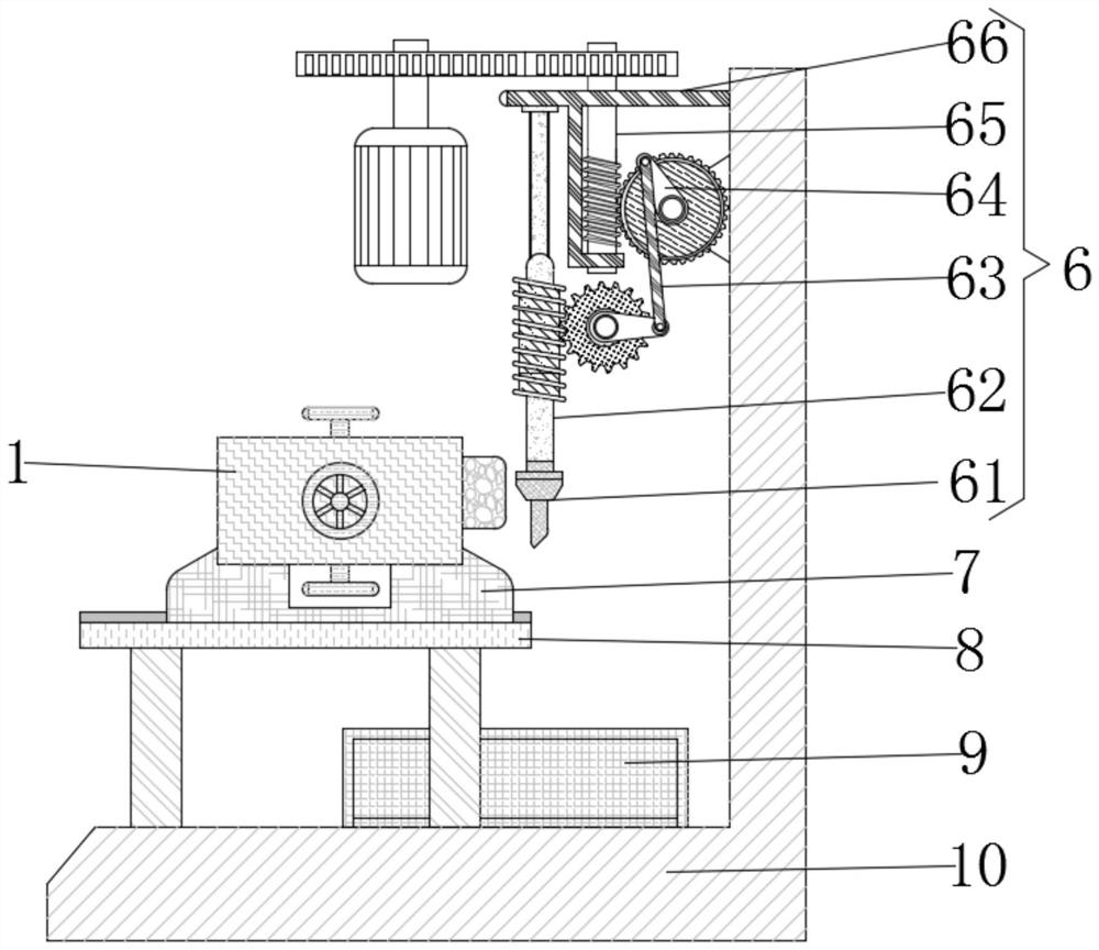 Meat slice breaking prevention device used during meat slicing