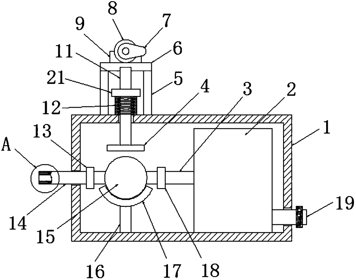 Harmful gas collecting device for casting machine