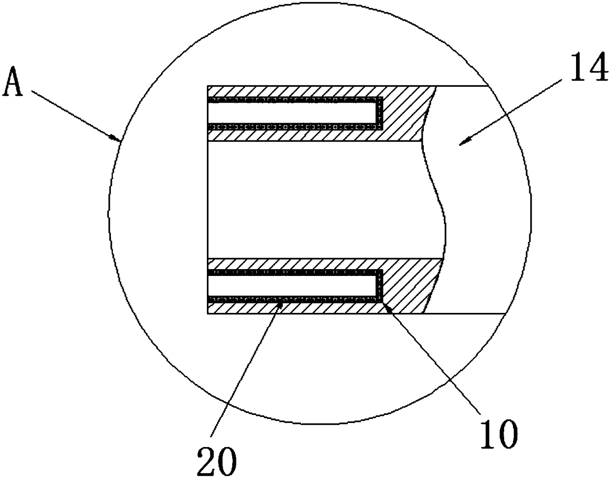 Harmful gas collecting device for casting machine