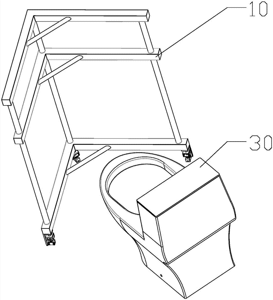 Defecation bracket