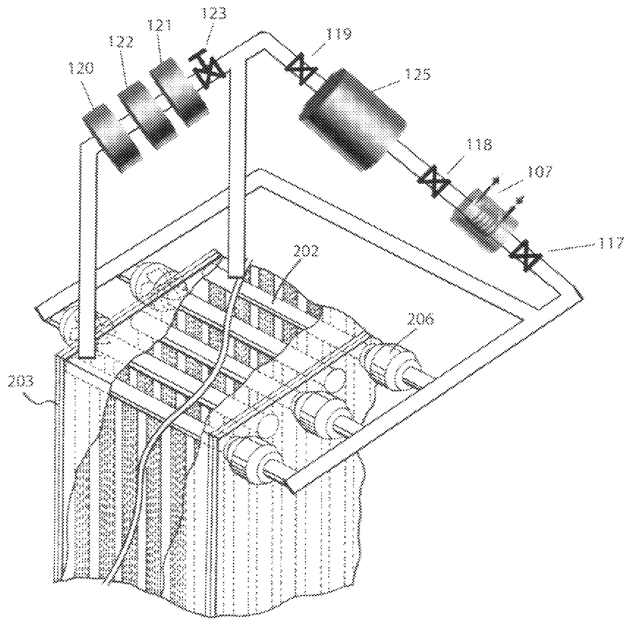 Pro system using a hollow fiber membrane with superparamagnetic nanoparticle draw solution