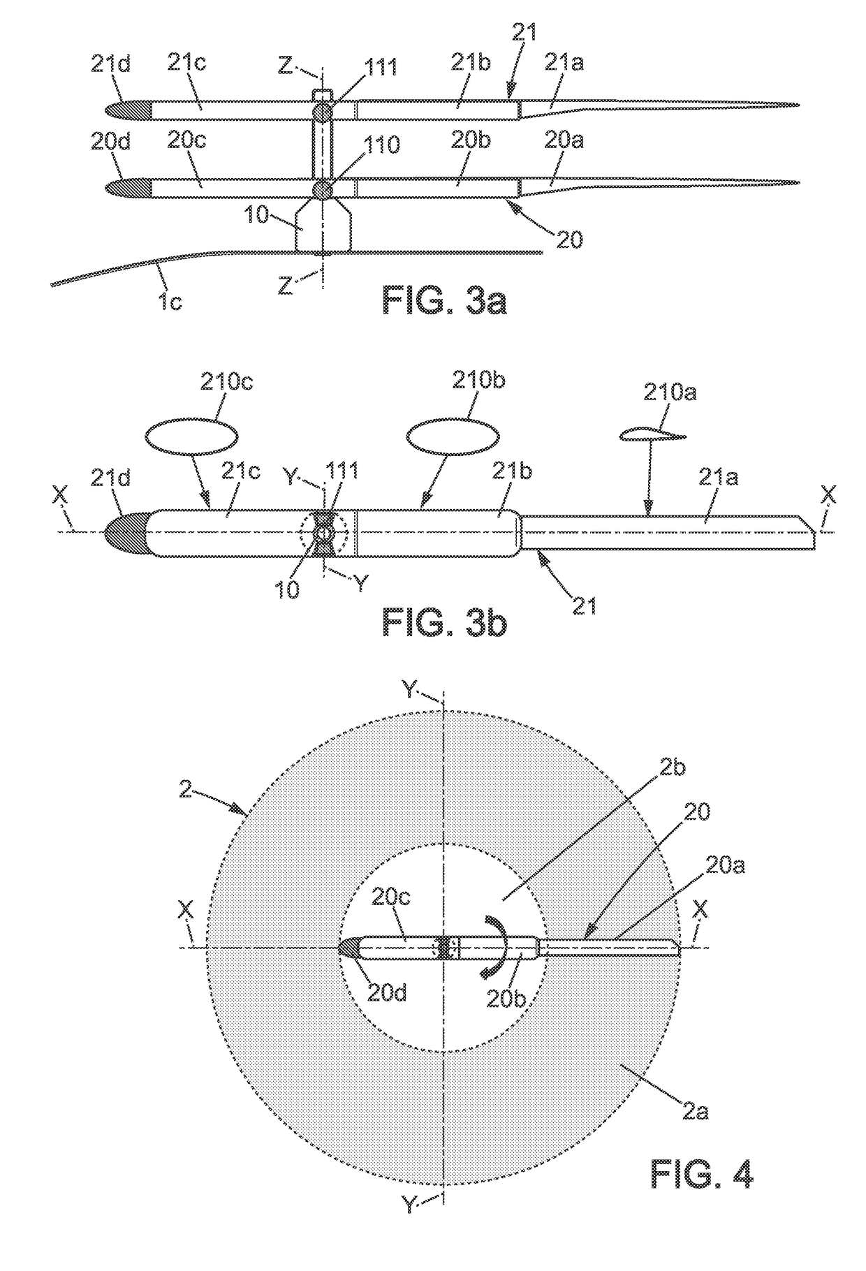 Lift rotor and vertical or short take-off and/or landing hybrid aerodyne comprising same