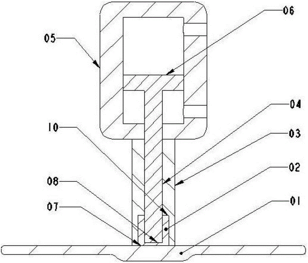 Local extrusion method used for high-pressure casting