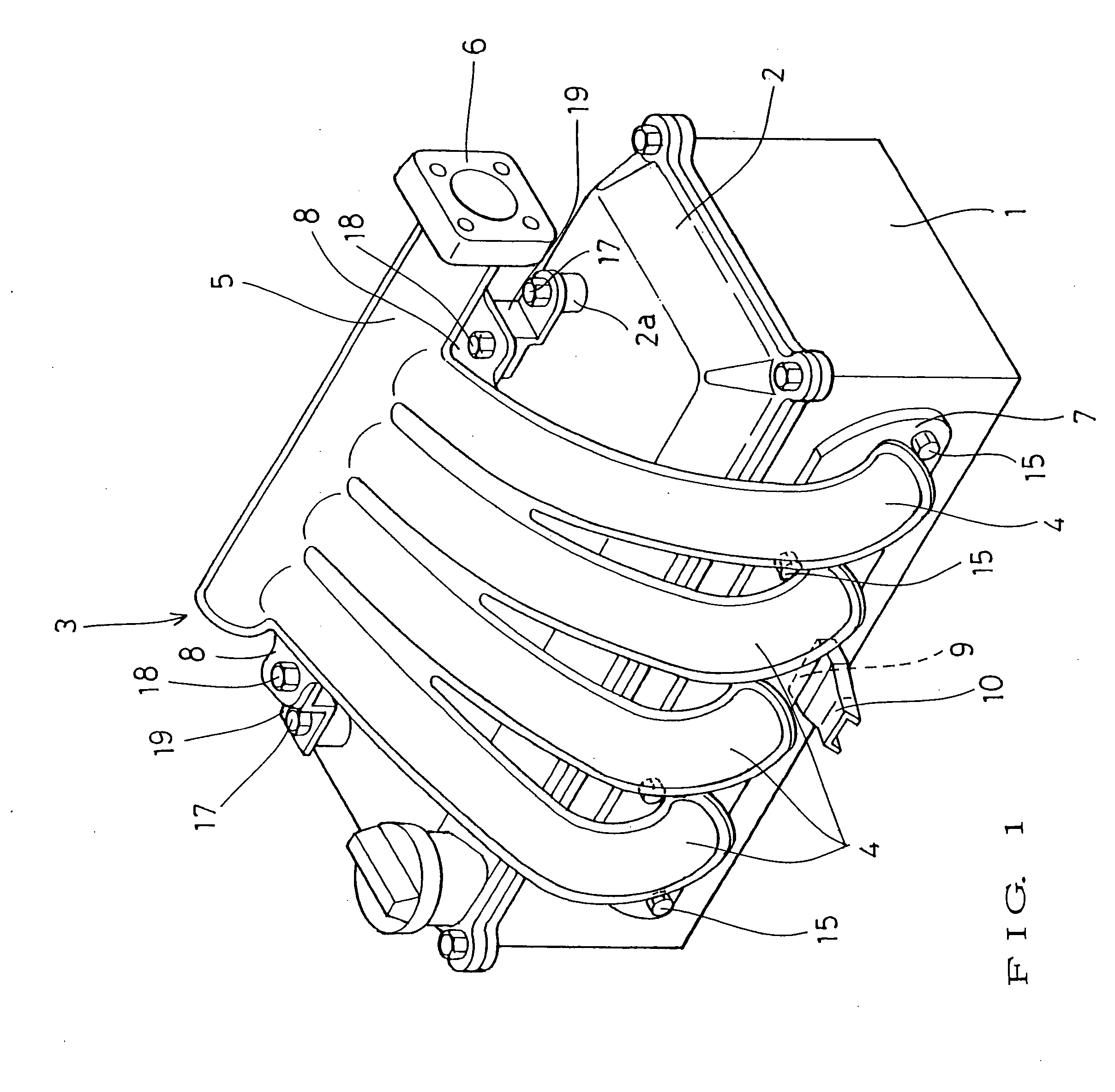 Installation structureof in take manifold