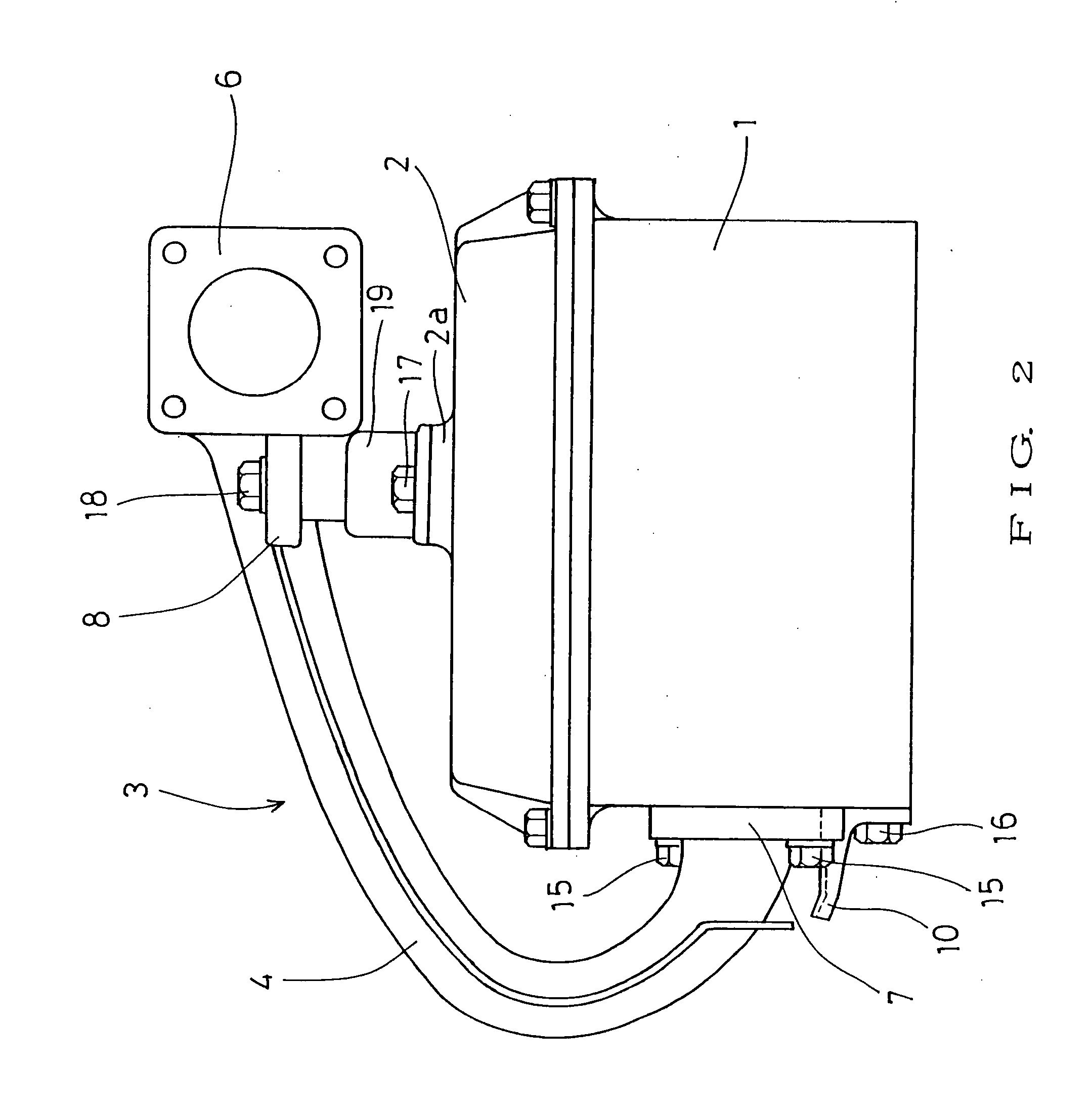 Installation structureof in take manifold