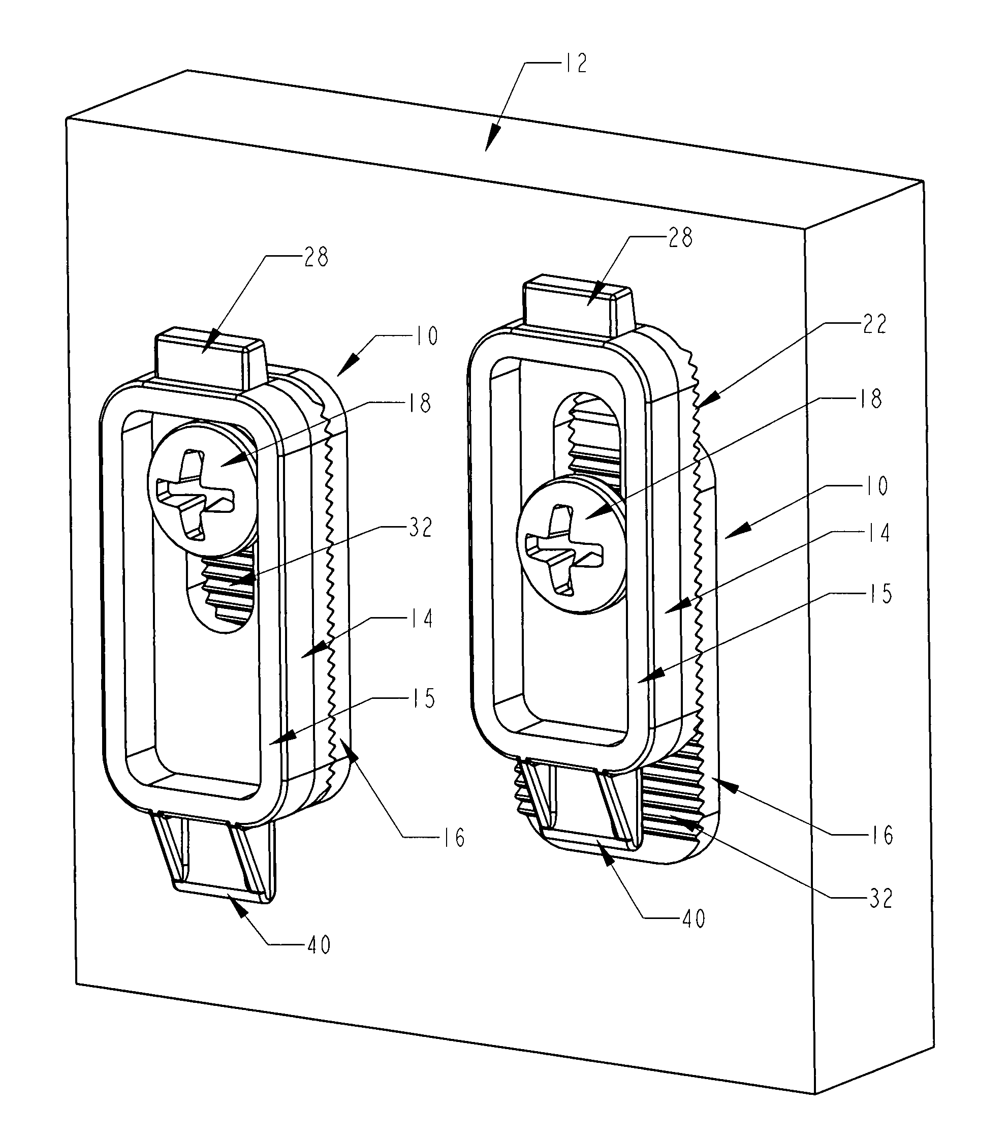 Adjustable wall hanger assembly