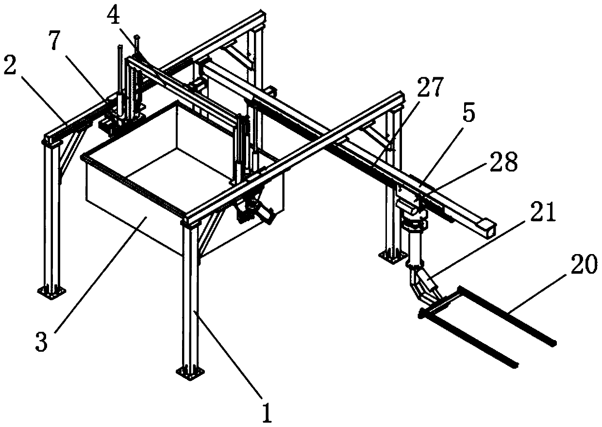 Unloading device used for copper product machining