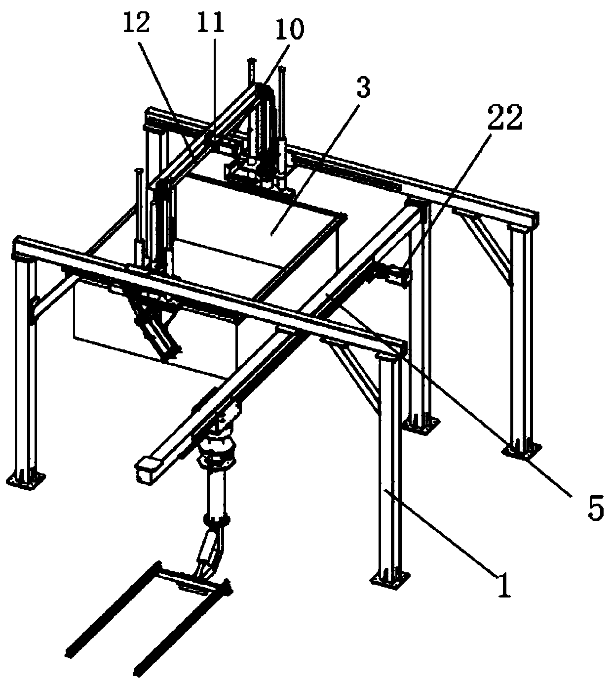 Unloading device used for copper product machining