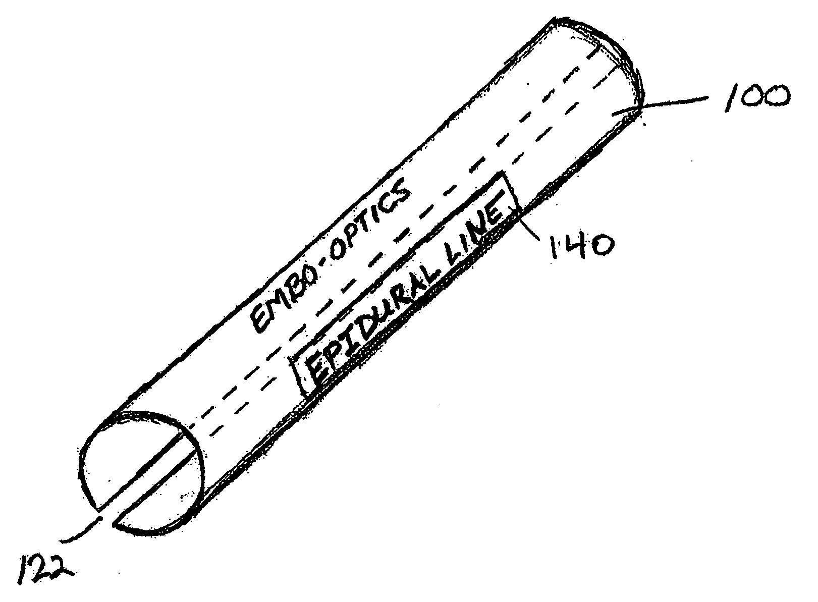 Coding device for identifying medical lines