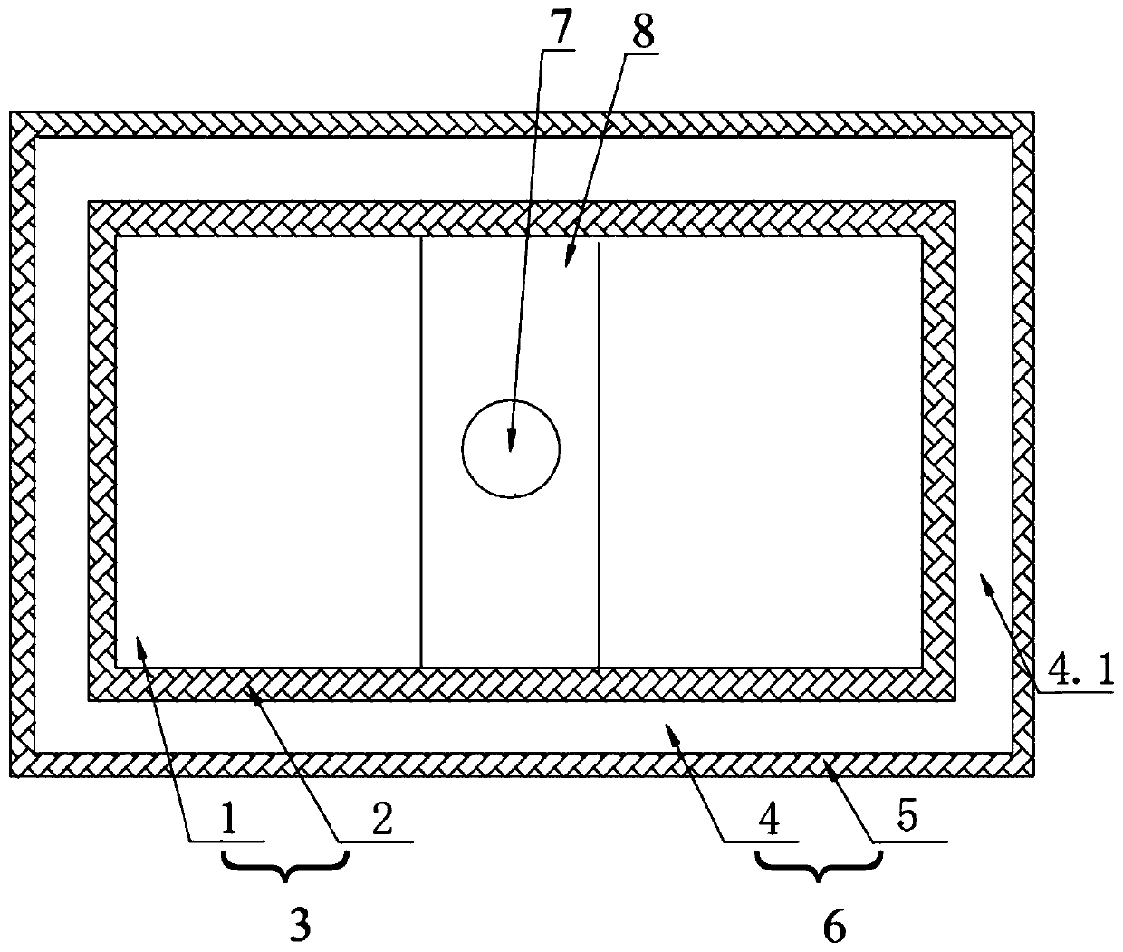 Vacuum thermal insulation plate with mounting holes and without fear of surface damage and processing technology