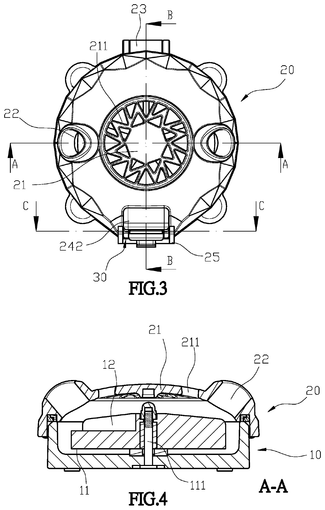 Cover structure of a washer pump