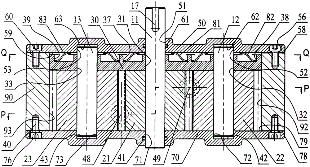 A double external thread spoke spring gear pump