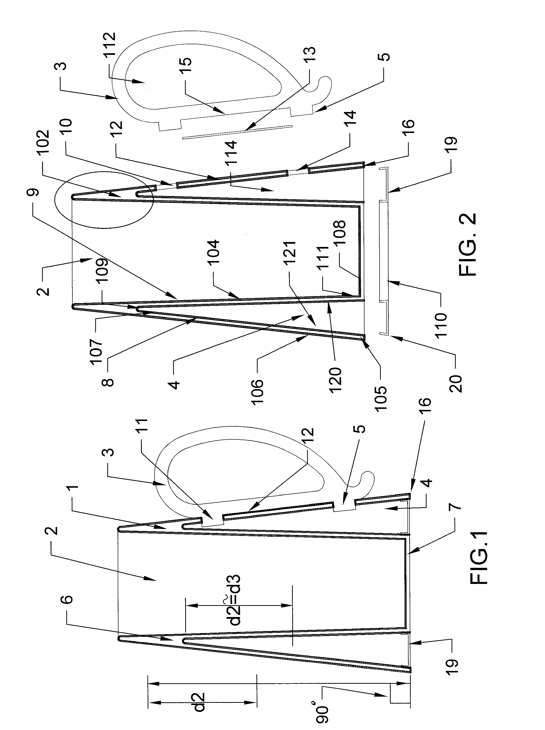 Stackable stay-cold stein or drinking glass