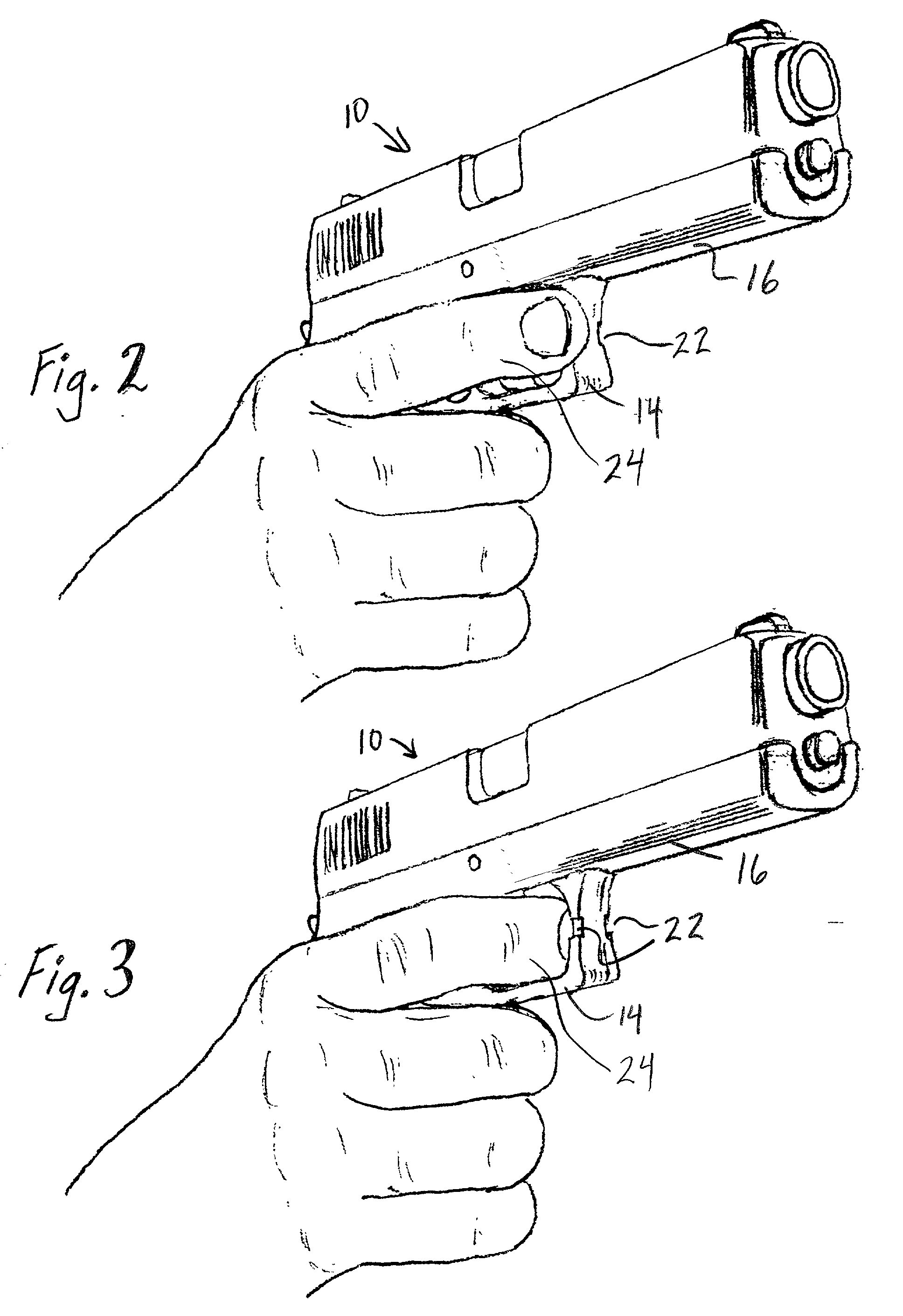 Tactile trigger finger safety cue for firearm or other trigger-activated device