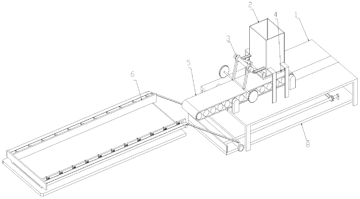 Spreading device for tobacco processing